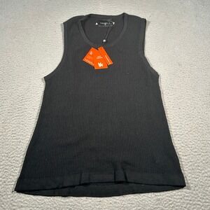 YoungLA Tank Top Men‎ Medium Black Waffle Knit Sleeveless Athletic Gym NWT